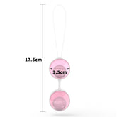 Kegel Ball Luna Beads II en color rosa con diseño elegante
